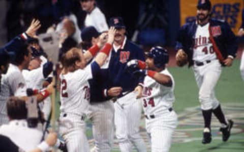 Minnesota Twins’ Kirby Puckett (Photo by Focus on Sport/Getty Images)