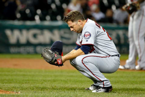 Brandon Kintzler #27 of the Minnesota Twins (Photo by Jon Durr/Getty Images)