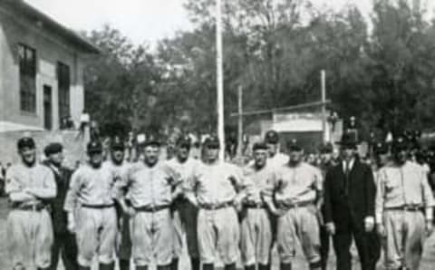 Sam Rice, eighth from right. (Photo by Mark Rucker/Transcendental Graphics, Getty Images)