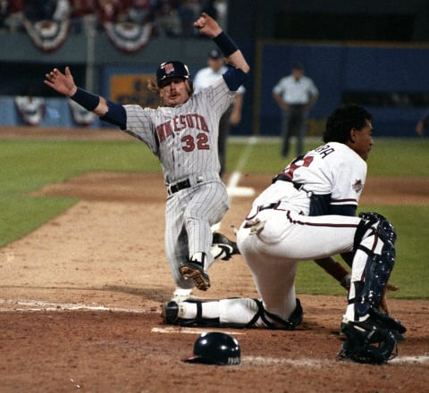 Minnesota Twins’ Dan Gladden (Photo by Ronald C. Modra/Getty Images)