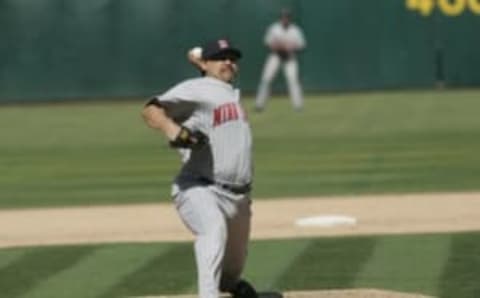 Minnesota Twins’ Eddie Guardado. (Photo by Michael Zagaris/MLB Photos via Getty Images)