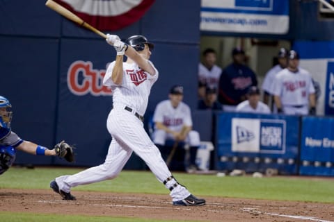 Joe Mauer of the Minnesota Twins (Photo by Bruce Kluckhohn/MLB Photos via Getty Images)