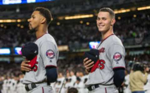 Minnesota Twins’ Byron Buxton #25 and Max Kepler #26 (Photo by Brace Hemmelgarn/Minnesota Twins/Getty Images)