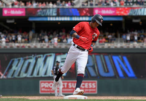 MINNEAPOLIS, MN – MAY 25: Ehire Adrianza #13 of the Minnesota Twins rounds the bases after hitting a three-run home run against the Chicago White Sox during the eighth inning of the game on May 25, 2019 at Target Field in Minneapolis, Minnesota. The Twins defeated the White Sox 8-1. (Photo by Hannah Foslien/Getty Images)