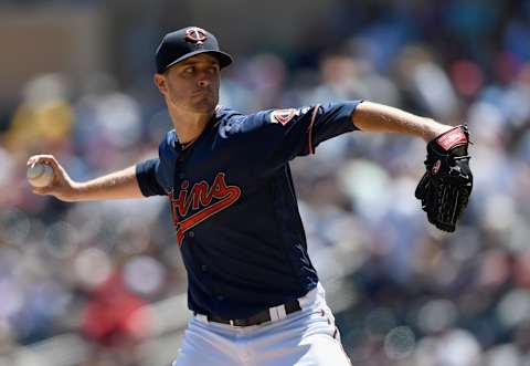 MINNEAPOLIS, MN – MAY 26: Jake Odorizzi #12 of the Minnesota Twins delivers a pitch against the Chicago White Sox during the first inning of the game on May 26, 2019 at Target Field in Minneapolis, Minnesota. (Photo by Hannah Foslien/Getty Images)