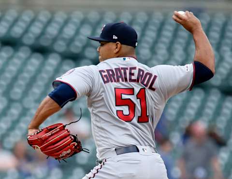 DETROIT, MI – SEPTEMBER 1: Brusdar Graterol #51 of the Minnesota Twins, making his major league debut, pitches against the Detroit Tigers during the ninth inning at Comerica Park on September 1, 2019 in Detroit, Michigan. (Photo by Duane Burleson/Getty Images)