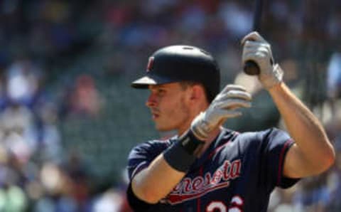 ARLINGTON, TEXAS – AUGUST 18: Max Kepler #26 of the Minnesota Twins at Globe Life Park in Arlington on August 18, 2019 in Arlington, Texas. (Photo by Ronald Martinez/Getty Images)