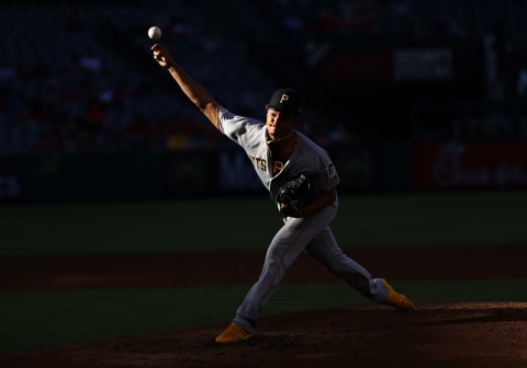 Pitcher Chris Archer of the Pittsburgh Pirates pitches in the second inning. (Photo by Victor Decolongon/Getty Images)