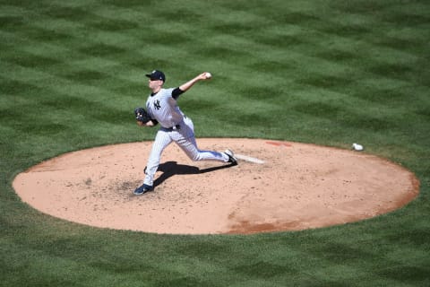 James Paxton of the New York Yankees pitches during the fourth inning. (Photo by Sarah Stier/Getty Images)