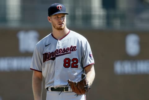 Bailey Ober of the Minnesota Twins while pitching against the Detroit Tigers at Comerica Park. (Photo by Duane Burleson/Getty Images)