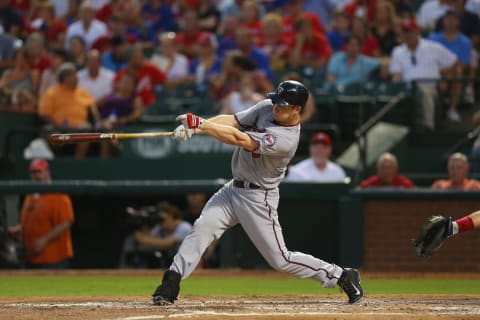 Justin Morneau of the Minnesota Twins at Rangers Ballpark. (Photo by Ronald Martinez/Getty Images)