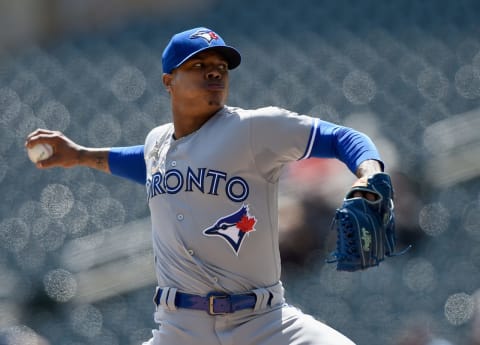 MINNEAPOLIS, MN – MAY 02: Marcus Stroman #6 of the Toronto Blue Jays delivers a pitch against the Minnesota Twins during the first inning of the game on May 2, 2018 at Target Field in Minneapolis, Minnesota. (Photo by Hannah Foslien/Getty Images)