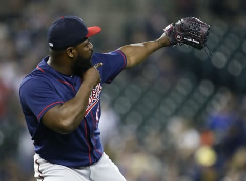 DETROIT, MI – JUNE 12: Fernando Rodney #56 of the Minnesota Twins celebrates after recording his 14th save in a 6-4 win over the Detroit Tigers at Comerica Park on June 12, 2018 in Detroit, Michigan. (Photo by Duane Burleson/Getty Images)