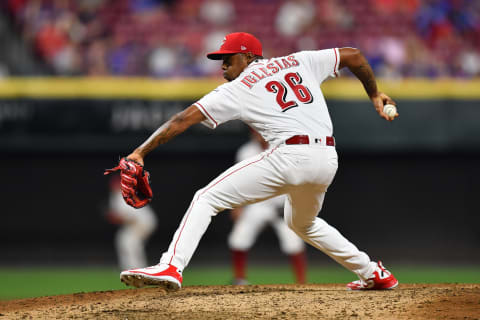 CINCINNATI, OH – JUNE 22: Raisel Iglesias #26 of the Cincinnati Reds pitches in the ninth inning against the Chicago Cubs at Great American Ball Park on June 22, 2018 in Cincinnati, Ohio. Cincinnati defeated Chicago 6-3. (Photo by Jamie Sabau/Getty Images)