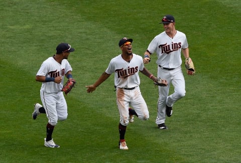 MINNEAPOLIS, MN – AUGUST 06: (L-R) Eddie Rosario