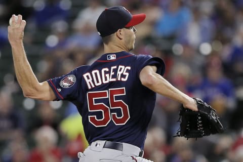 ARLINGTON, TX – APRIL 24: Relief pitcher Taylor Rogers