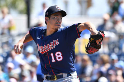 Kenta Maeda of the Minnesota Twins (Photo by Mark Brown/Getty Images)