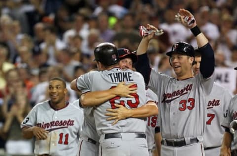 Jim Thome of the Minnesota Twins(Photo by Dave Reginek/Getty Images)