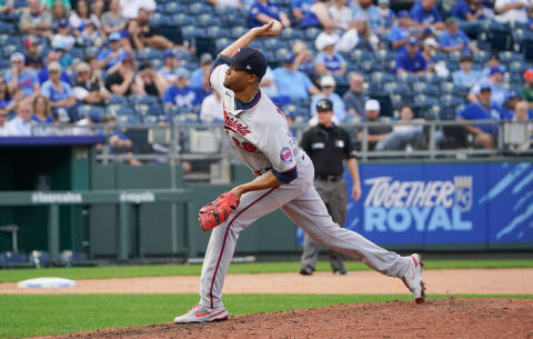 Minnesota Twins relief pitcher Jorge Alcala delivers a pitch against the Kansas City Royals. (Denny Medley-USA TODAY Sports)