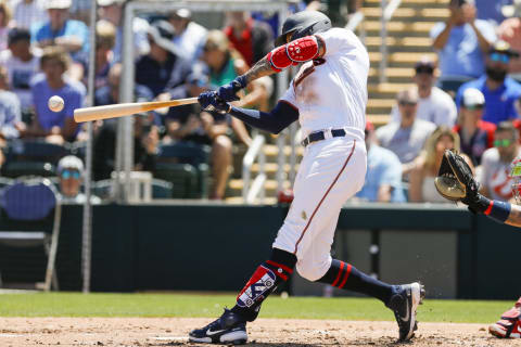 Minnesota Twins shortstop Carlos Correa connects for a base hit against the Boston Red Sox. (Sam Navarro-USA TODAY Sports)