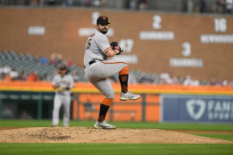 San Francisco Giants starting pitcher Carlos Rodon throws a pitch against the Detroit Tigers. (Lon Horwedel-USA TODAY Sports)