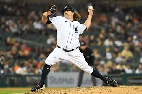 Detroit Tigers relief pitcher Andrew Chafin throws a pitch against the Houston Astros. (Lon Horwedel-USA TODAY Sports)