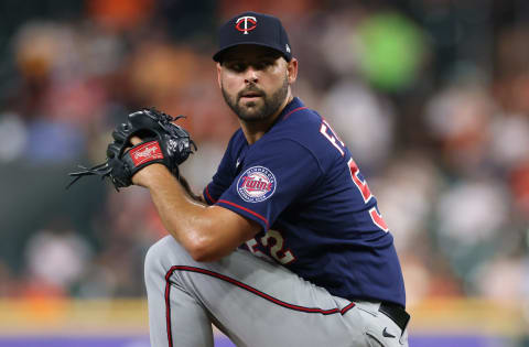 Minnesota Twins relief pitcher Michael Fulmer pitches against the Houston Astros. (Thomas Shea-USA TODAY Sports)