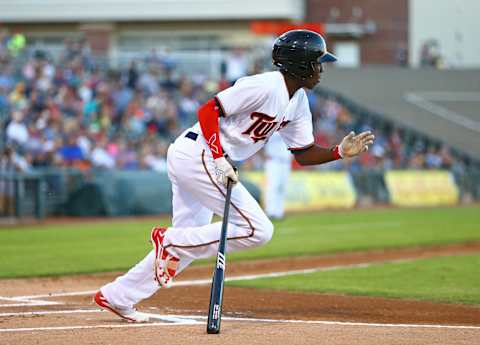 Nov 5, 2016; Surprise, AZ, USA; West shortstop Nick Gordon of the Minnesota Twins during the Arizona Fall League Fall Stars game at Surprise Stadium. Mandatory Credit: Mark J. Rebilas-USA TODAY Sports