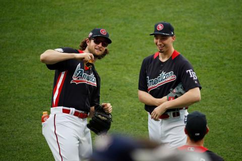 Blake Snell and Gerrit Cole (Photo by Patrick McDermott/Getty Images)