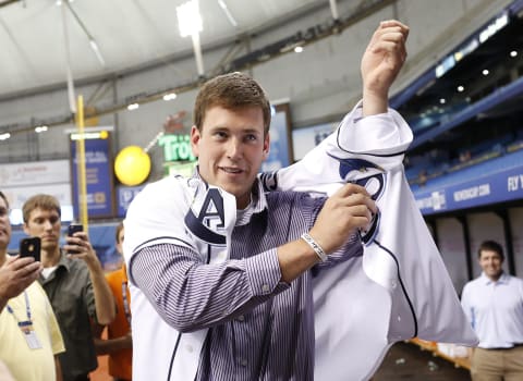 Tampa Bay Rays first-round pick of 2014, Casey Gillaspie (Photo by Brian Blanco/Getty Images)