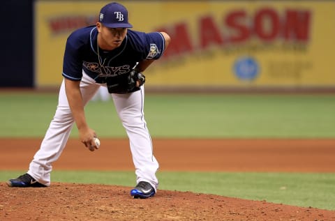 Chih-Wei Hu, Tampa Bay Rays (Photo by Mike Ehrmann/Getty Images)