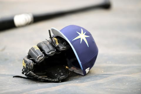 Rays hat (Photo by Mitchell Layton/Getty Images)