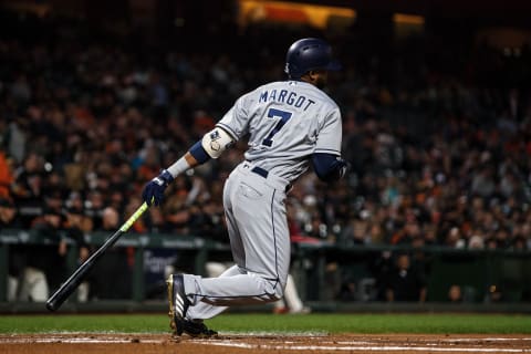 Manuel Margot of the San Diego Padres (Photo by Jason O. Watson/Getty Images)