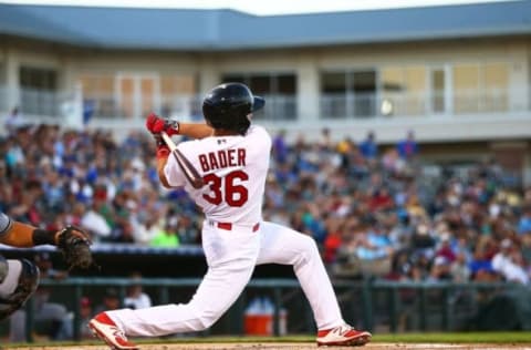 Nov 5, 2016; Surprise, AZ, USA; West outfielder Harrison Bader of the St Louis Cardinals during the Arizona Fall League Fall Stars game at Surprise Stadium. Mandatory Credit: Mark J. Rebilas-USA TODAY Sports