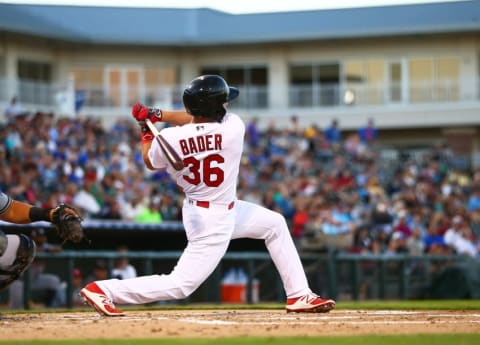 Nov 5, 2016; Surprise, AZ, USA; West outfielder Harrison Bader of the St Louis Cardinals during the Arizona Fall League Fall Stars game at Surprise Stadium. Mandatory Credit: Mark J. Rebilas-USA TODAY Sports