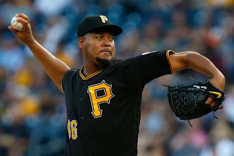 PITTSBURGH, PA – JULY 27: Ivan Nova #46 of the Pittsburgh Pirates pitches in the first inning against the New York Mets at PNC Park on July 27, 2018 in Pittsburgh, Pennsylvania. (Photo by Justin K. Aller/Getty Images)