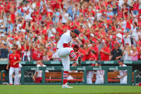 Alex Reyes of the St. Louis Cardinals. (Photo by Dilip Vishwanat/Getty Images)