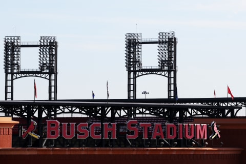 ST LOUIS, MO – OCTOBER 28: A general view Busch Stadium prior to Game Five of the 2013 World Series between the Boston Red Sox and St Louis Cardinals on October 28, 2013 in St Louis, Missouri. (Photo by Ronald Martinez/Getty Images)