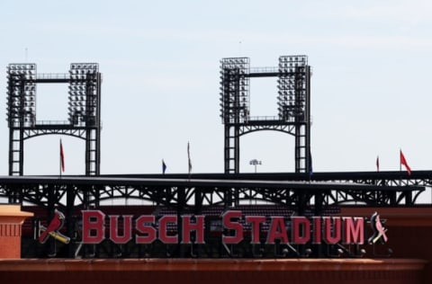 ST LOUIS, MO – OCTOBER 28: A general view Busch Stadium prior to Game Five of the 2013 World Series between the Boston Red Sox and St Louis Cardinals on October 28, 2013 in St Louis, Missouri. (Photo by Ronald Martinez/Getty Images)