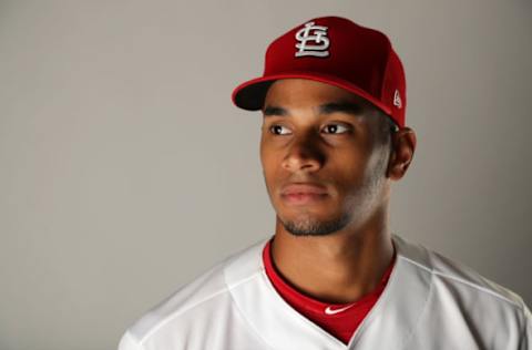 JUPITER, FL – FEBRUARY 20: Oscar Mercado #74 of the St. Louis Cardinals poses for a portrait at Roger Dean Stadium on February 20, 2018 in Jupiter, Florida. (Photo by Streeter Lecka/Getty Images)