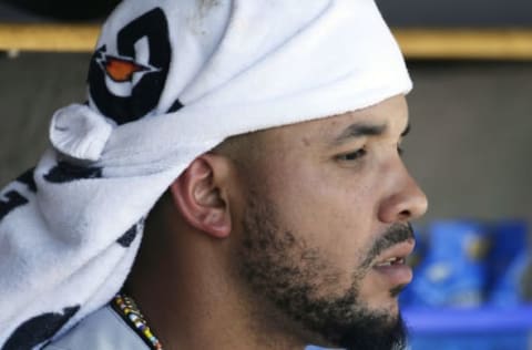 DETROIT, MI – MAY 27: Jose Abreu #79 of the Chicago White Sox sits in the dugout during the eighth inning of a game against the Detroit Tigers at Comerica Park on May 27, 2018 in Detroit, Michigan. The Tigers defeated the White Sox 3-2. (Photo by Duane Burleson/Getty Images)