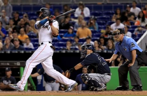 MIAMI, FL – SEPTEMBER 29: Giancarlo Stanton