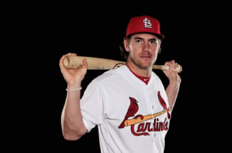 JUPITER, FL – FEBRUARY 25: Patrick Wisdom of the St. Louis Cardinals poses for a photograph at Spring Training photo day at Roger Dean Stadium on February 25, 2016 in Jupiter, Florida. (Photo by Chris Trotman/Getty Images)