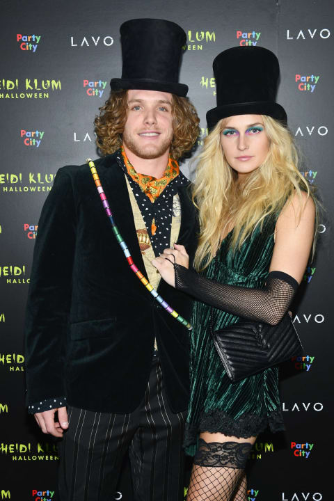 NEW YORK, NY – OCTOBER 31: Harrison Bader (L) attends Heidi Klum’s 19th Annual Halloween Party presented by Party City and SVEDKA Vodka at LAVO New York on October 31, 2018 in New York City. (Photo by Noam Galai/Getty Images for Heidi Klum)