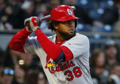 PITTSBURGH, PA – APRIL 03: Jose Martinez #38 of the St. Louis Cardinals in action against the Pittsburgh Pirates at PNC Park on April 3, 2019 in Pittsburgh, Pennsylvania. (Photo by Justin K. Aller/Getty Images)