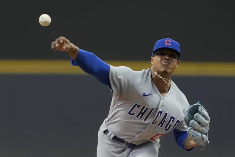 MILWAUKEE, WISCONSIN – MAY 01: Marcus Stroman #0 of the Chicago Cubs pitches against the Milwaukee Brewers in the first inning at American Family Field on May 01, 2022 in Milwaukee, Wisconsin. (Photo by Patrick McDermott/Getty Images)