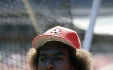 Garry Templeton #1 of the St. Louis Cardinals looks on during batting practice before an Major League Baseball game against the New York Mets circa 1981 at Shea Stadium in the Queens borough of New York City. Templeton played for the Cardinals from 1976-81. (Photo by Focus on Sport/Getty Images)