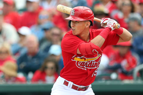 JUPITER, FL – MARCH 07: Tommy Edman #19 of the St. Louis Cardinals in action against the Houston Astros during a spring training baseball game at Roger Dean Chevrolet Stadium on March 7, 2020 in Jupiter, Florida. The Cardinals defeated the Astros 5-1. (Photo by Rich Schultz/Getty Images)