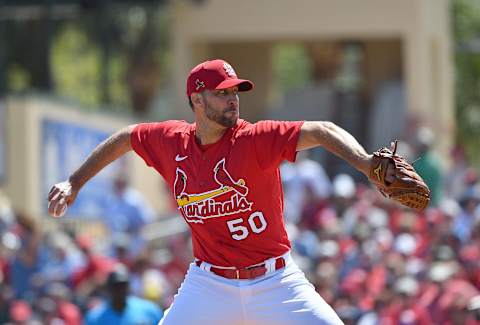 Adam Wainwright #50 of the St. Louis Cardinals – (Photo by Mark Brown/Getty Images)