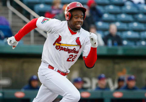 Jordan Walker, of the Springfield Cardinals, during opening day at Hammons Field on Friday, April 8, 2022.Openingday0485